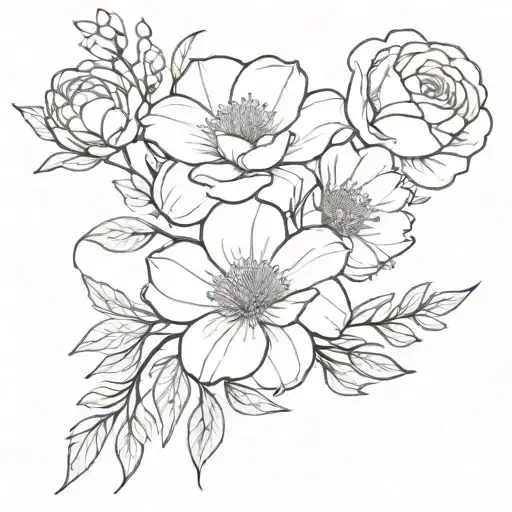 Birth Flower Bouquet