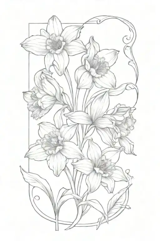 Daffodil And Tulip Flowers Blooming From Open Book Pages