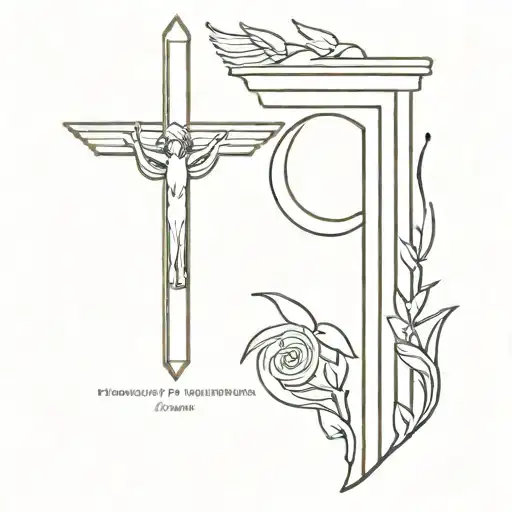 You Want A Unique Christian Tattoo With Classic Greek Elements Incorporated