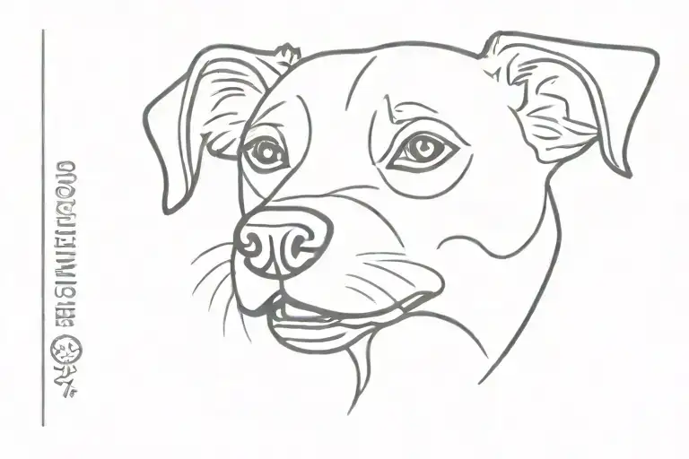 Dog Face And Poping Word