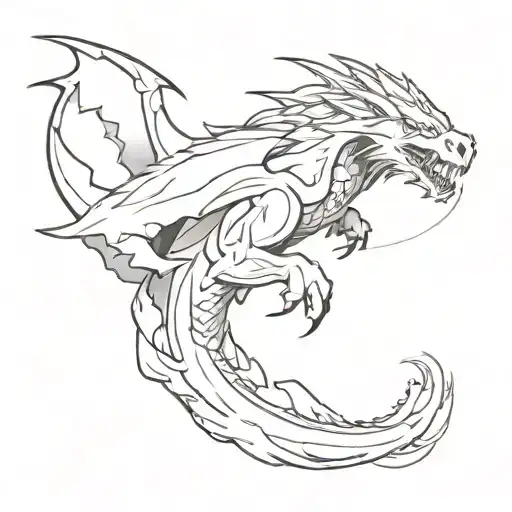 Anime-inspired Rv With A Smoke Trail Forming A Dragon