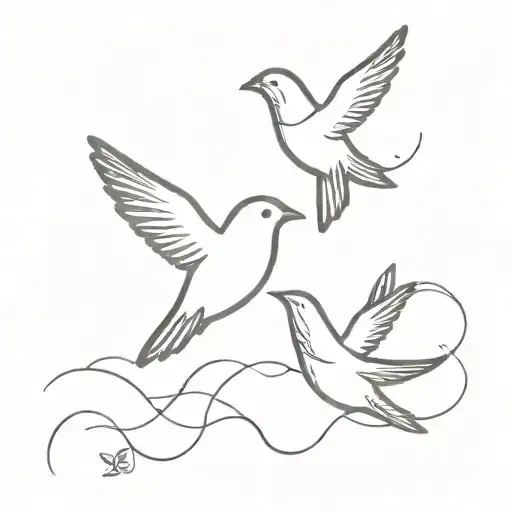 May We Meet Again And Two Bird Flying