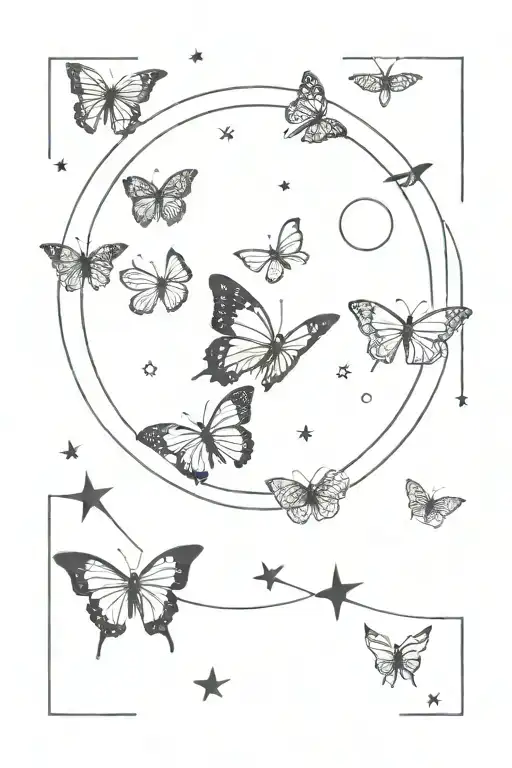 Butterflies And Moon Phases