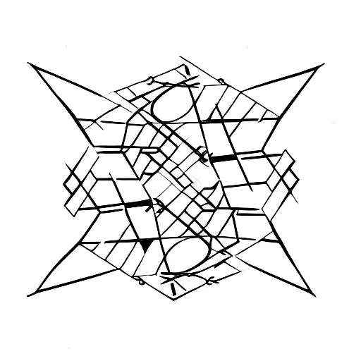 A Dna Double Helix Merging With An Ark Symbol