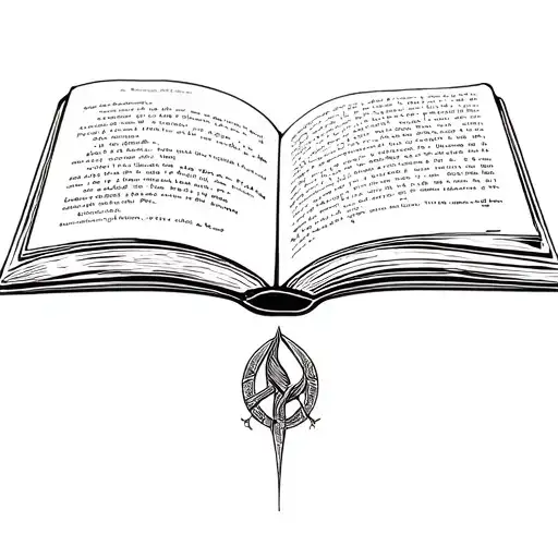 Open Book With Hunger Games Harry Potter And Thriller Themes