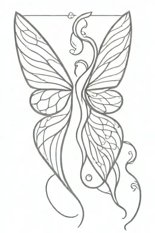 Goddess Snake Butterfly Wings