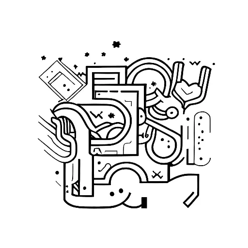 Big Number Nine Mix With Arrow