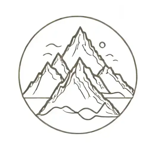 Mountain Peaks Symbolizing
