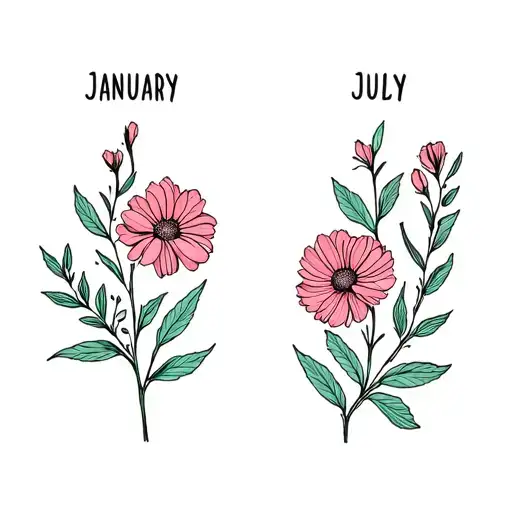 Birth Flowers January And July