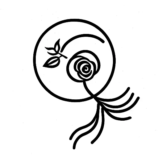 Moon With Roses And A Little Camp Ground