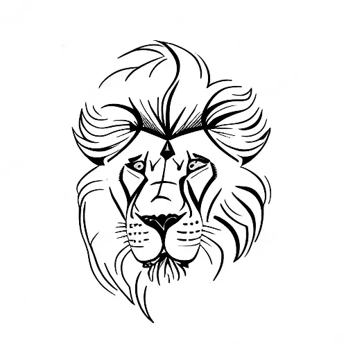 Lion With A Warrior And Zeus