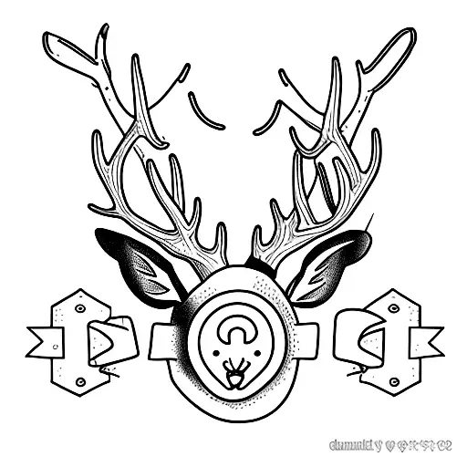 Deer With Quirky Text