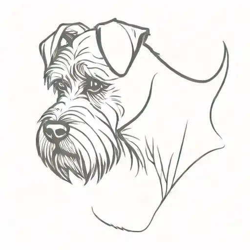 A Schnauzer Dog