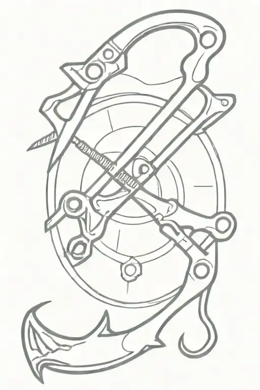 Wrench With Hunting And Fishing