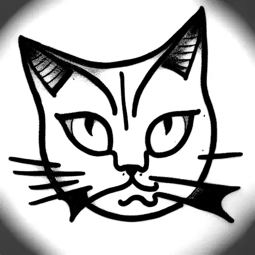 Cat With Dark Demon Eyes