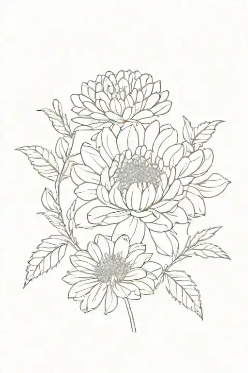 Chrysanthemum With Daisy With Carnation With Names Ashley Andrea And Alexis