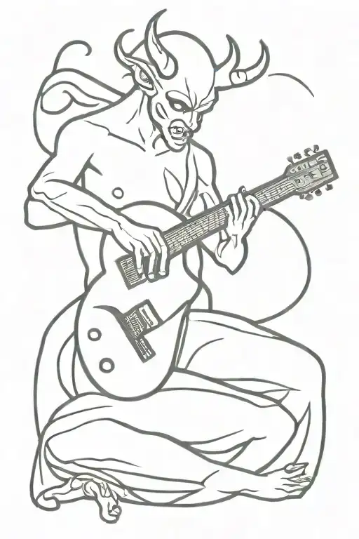 Demon Playing Music
