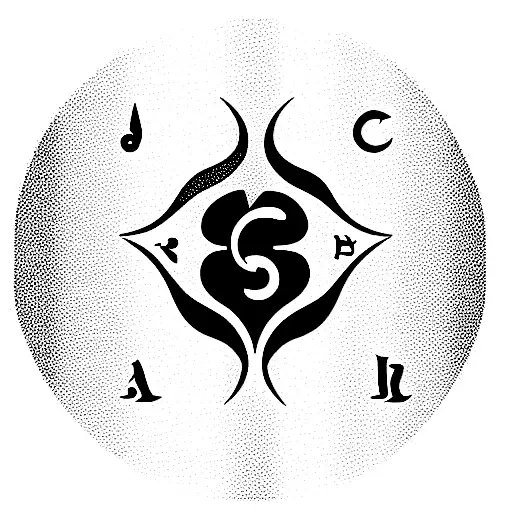 Water Symbol With Leo Zodiac Sign And Alchamy Word Should Be Written In A Small Elegant Font