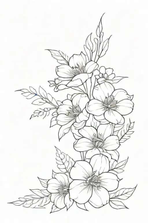 Bouquet Of Birth Flowers