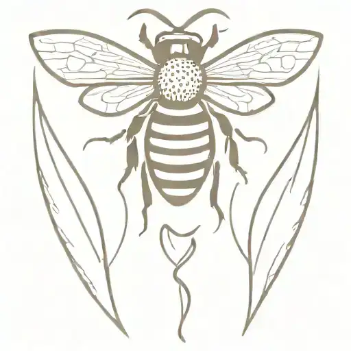 Bee With Angel Wings