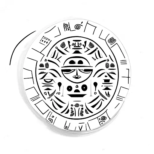 A Coffee Cup With Hieroglyphics Representing Ancient Egypt