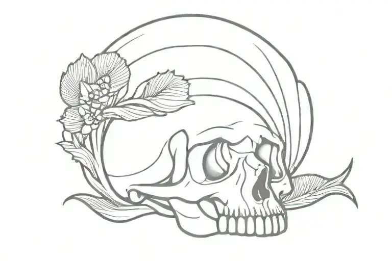 Mermaid Shell Skull