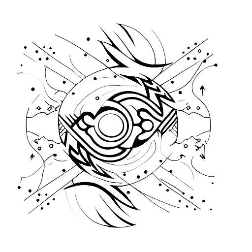 An Arrow Surrounded By Swirling Auras