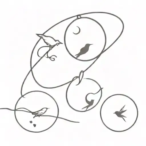 Moon And Bird Heart Bracelet