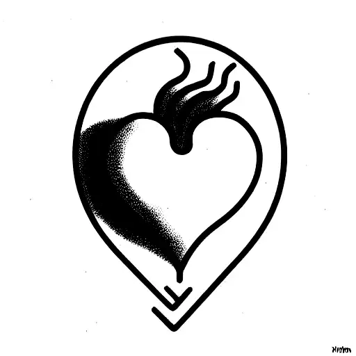 Heart With Fire Inside