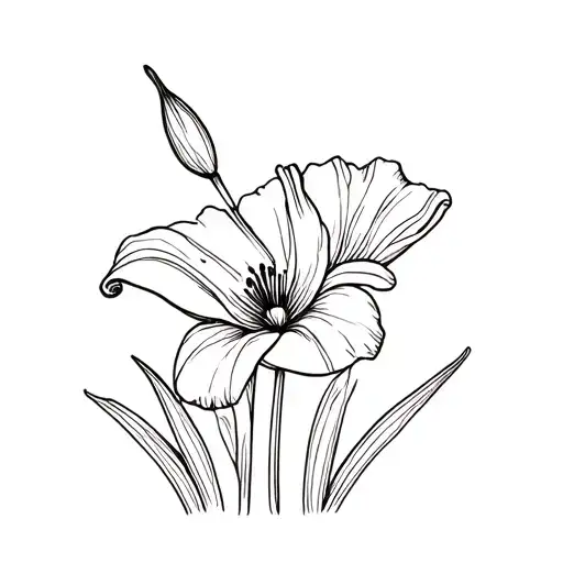 Lily Flower And Poppy Flower