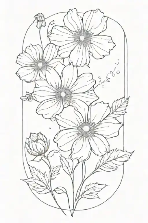 Single Cosmos Flower