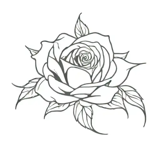 Rose And Honeysuckle Flower