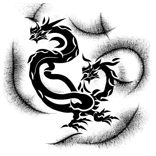 Japanese Dragon That Turns Into Flower