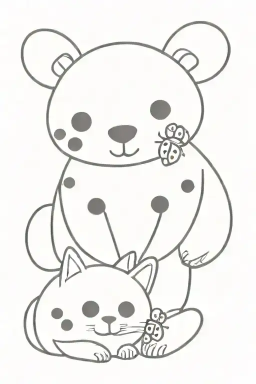 Ladybug Bear And Cat