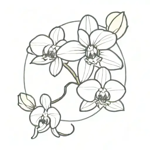 An Orchid With A J And A Heart Surrounded