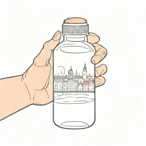 Prague Inside A Water Bottle