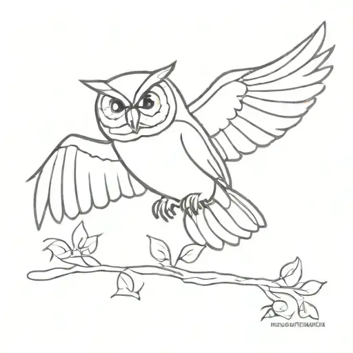 Swallon Bird Flying Owl