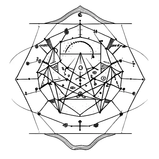 Zodiac Constellations Intertwined With Advertising Symbols