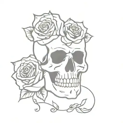 Skull And Roses
