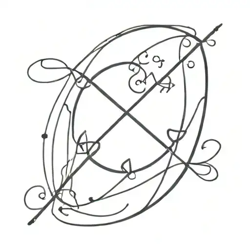 A Tattoo Representing The Gemini Zodiac Sign Intertwined With Symbols Of Loyalty And Honesty