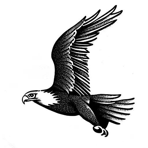Eagle With The Word Lynasha Engraved
