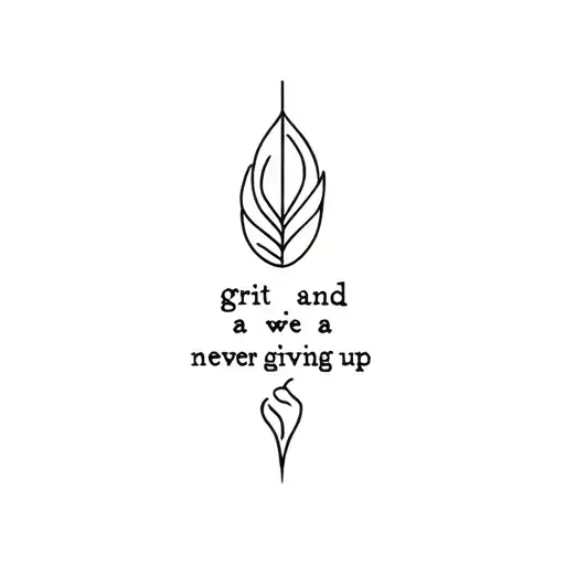 Grit And Never Giving Up As A Symbol