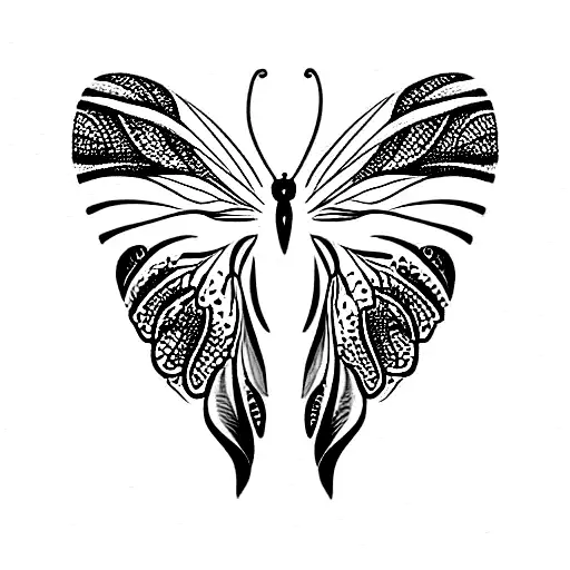 Feather Elephant Butterfly