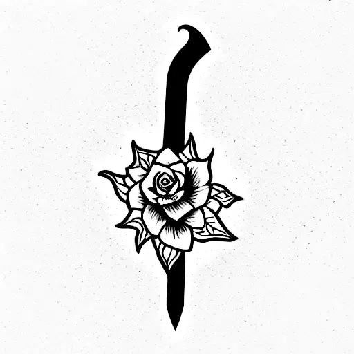 Delicated Sword With Flowers