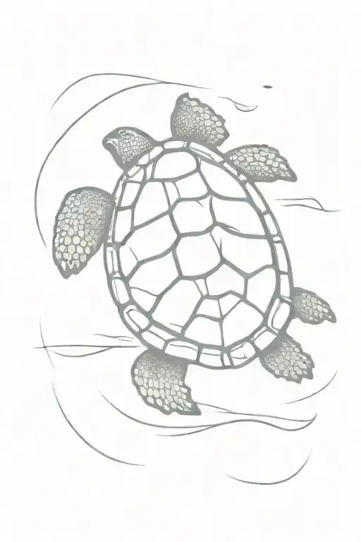 Turtle Running Through Sand