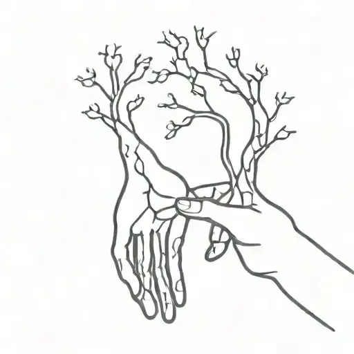 Neuron Shared With Two Friends Holding Hands