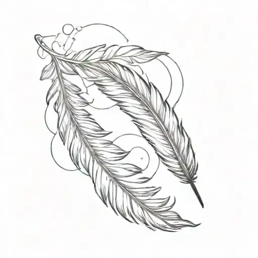 Cloud And Feather Interlinked Simple