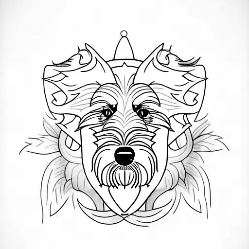 A Tattoo Of An Irish Wolfhound