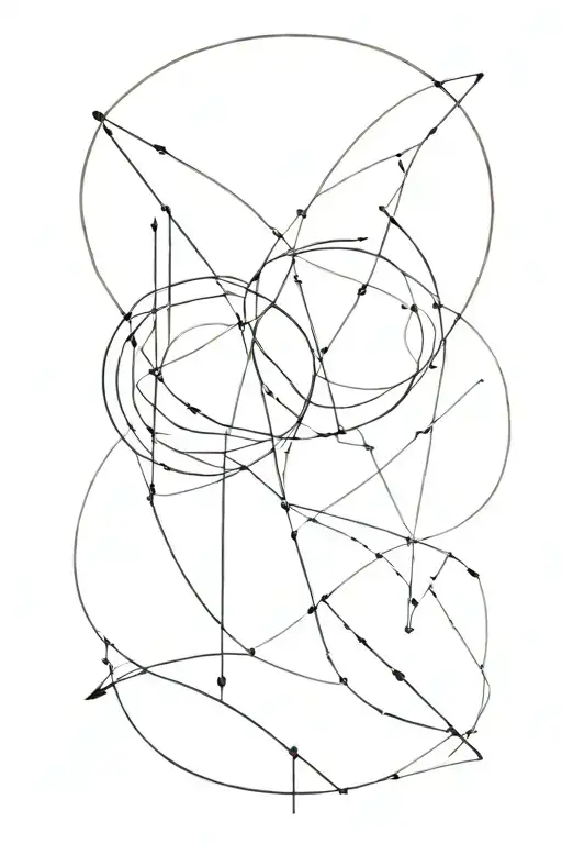 Couples Tattoo With One Random Or Abstract And The Other With Structure And Order