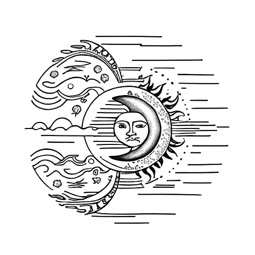 Sun And Moon In Spine